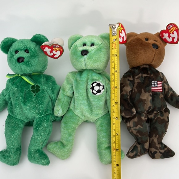 TY BEANIE BABY BEARS LOT HERO KICKS AND DUBLIN NEW WITH TAGS - Picture 8 of 9